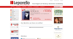 Desktop Screenshot of leporello-kulturmagazin.de